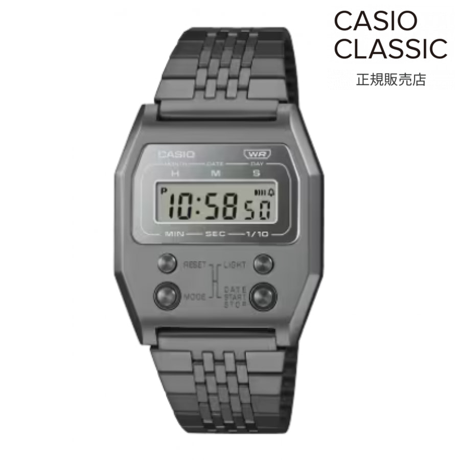 【マラソン期間 抽選で最大100%Pバック要エントリー】【カシオ クラシック 国内正規品】 CASIO CLASSIC A1100GGV-8JF CASIO カシオ 腕時計 メンズ レディース デジタル クォーツ ステンレス メタルバンド レトロ クラシック 防水 軽量 ユニセックス