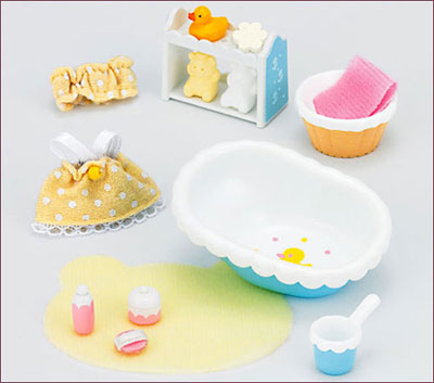 Amiami Rakuten Global Market Sylvanian Families Furniture Baby Sylvanian Families Furniture Baby Bath Set Released シルバニアファミリー 家具 ベビーバスセット