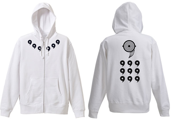 楽天市場 Naruto ナルト 疾風伝 オビト十尾人柱力パーカー ホワイト L 再販 コスパ ０３月予約 あみあみ 楽天市場店