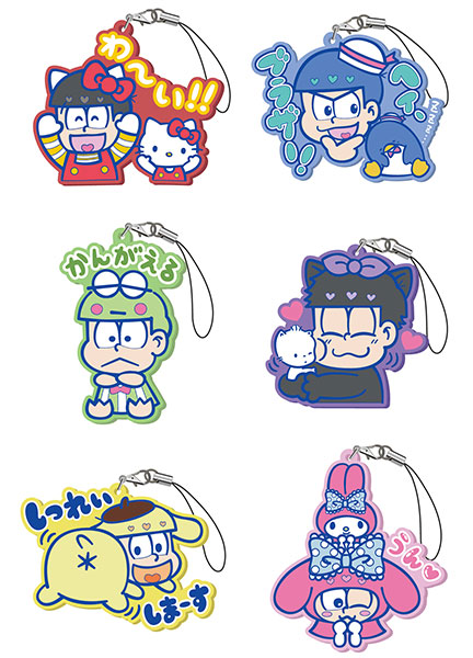 楽天市場 おそ松さん サンリオキャラクターズ Lineスタンプ トレーディング ラバーマスコット 6個入りbox ツインクル 在庫切れ あみあみ 楽天市場店