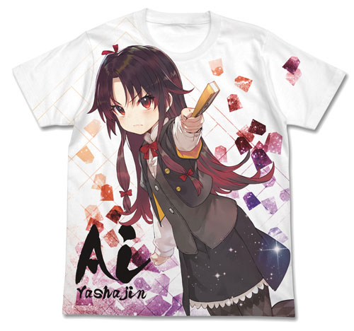 夜叉神天衣 フルグラフィックtシャツ/white-m(ryuuou no oshigoto!