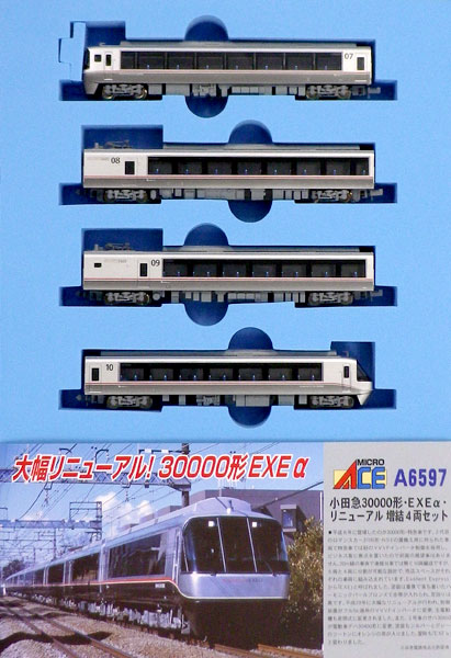 A6597 小田急30000形 EXEα リニューアル 増結4両セット（再販）[マイクロエース]【送料無料】《発売済・在庫品》