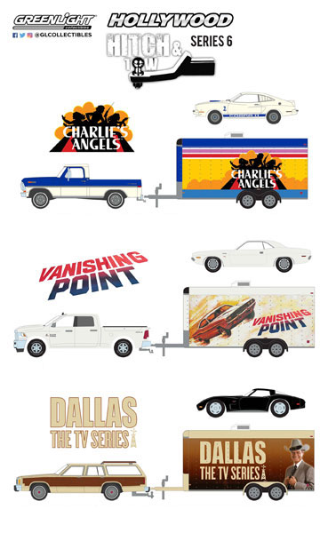 GreenLight Hitch and Tow Hollywood Serie 6 Dallas Ford LTD Corvette