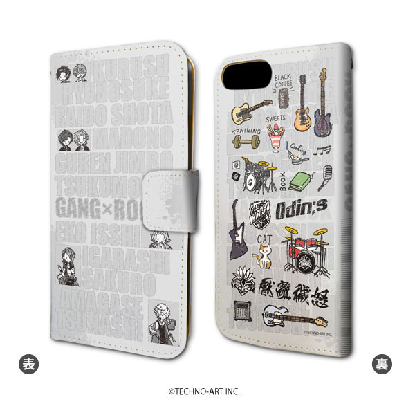 楽天市場 手帳型スマホケース Iphone6 6s 7 8兼用 Gang Rock 01 キャラクター モチーフ集合デザイン グラフアート A3 在庫切れ あみあみ 楽天市場店