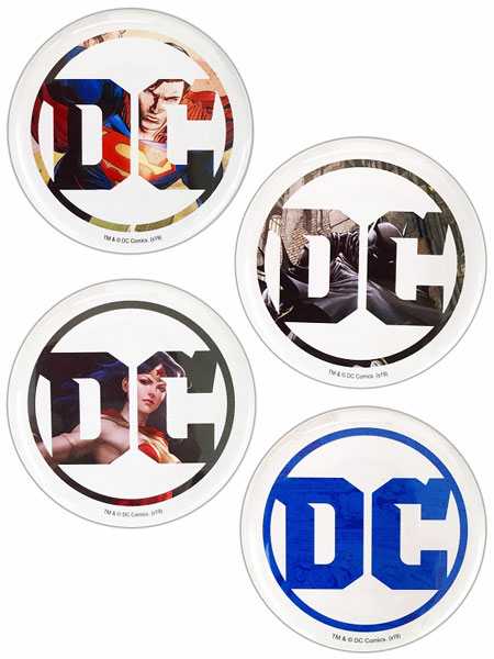 楽天市場 Dcコミックス Dc ロゴ 缶バッジ 4種セット イン ロック