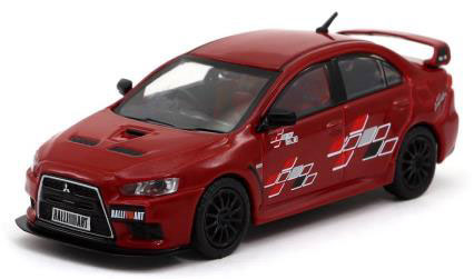 Tarmac works Mitsubishi Lancer Evolution X Rallyart ~ 1//64 Red