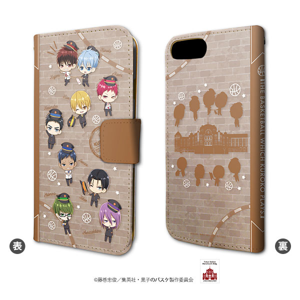 楽天市場 手帳型スマホケース Iphone6 6s 7 8兼用 黒子のバスケ 01 集合デザイン ミニキャラ A3 在庫切れ あみあみ 楽天市場店