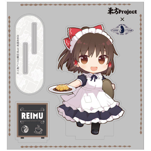 楽天市場 東方project キュアメイドカフェ 博麗霊夢アクリルスタンド コスパ ０７月予約 あみあみ 楽天市場店