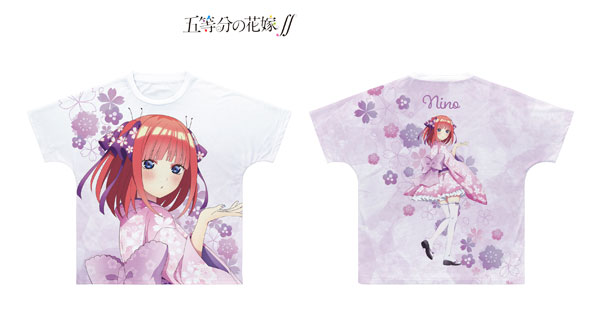 Tvアニメ 五等分の花嫁 描き下ろしイラスト 二乃 桜和装ver フルグラフィックtシャツ ユニセックス M アルマビアンカ 月予約 Runawayapricot Com