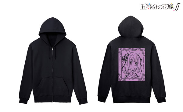 Tvアニメ 五つ等分の花嫁御 描き下ろし図説 二乃 櫻和装ver バックプリントジップパーカー メンズ M アルマビアンカ 玉桂借りきる Ficap Fr