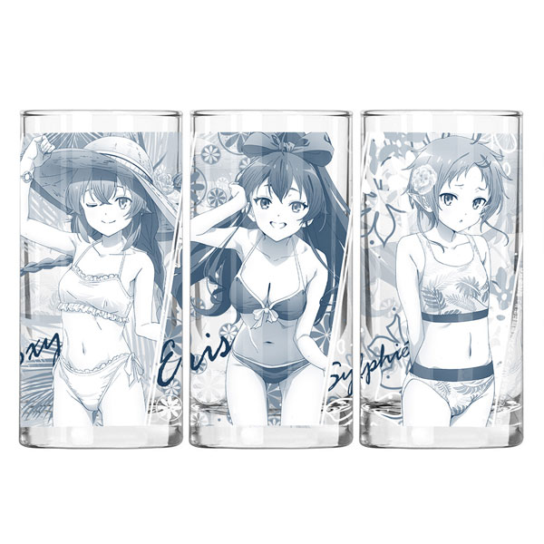 無職転生 II 〜異世界行ったら本気だす〜 水着のロキシー・エリス・シルフィエット グラス（再販）[コスパ]《04月予約》画像