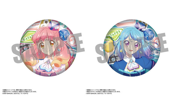 アイカツフレンズ！×がたふぇす 描きおろし 缶バッジセット[あみあみ]《発売済・在庫品》画像