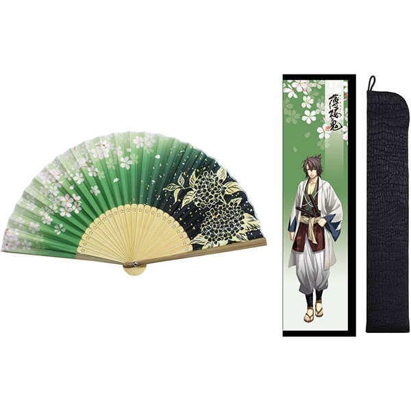 薄桜鬼 真改 扇子(袋セット) 沖田総司[舞扇堂]《発売済・在庫品》画像