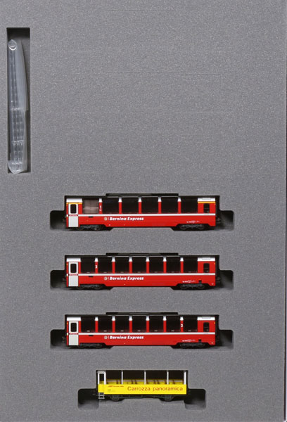 10-1656 レーティッシュ鉄道〈ベルニナ急行(新ロゴ)〉増結セット(4両)（再販）[KATO]《発売済・在庫品》