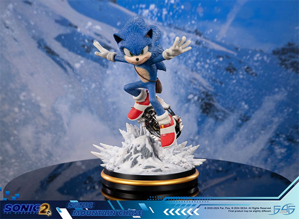 ソニック・ザ・ムービー ソニック vs ナックルズ/ ソニック マウンテン・チェイス スタチュー[First 4 Figures]【同梱不可】【送料無料】《発売済・在庫品》画像