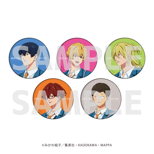 忘却バッテリー Day-off Shot トレーディング箔押し缶バッジ 8BOX グッズ-バッチ】忘却バッテリー Day-off Shot トレーディング