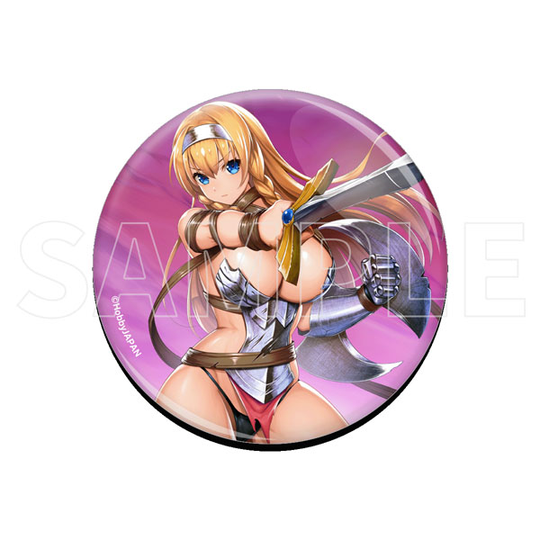 【限定販売】クイーンズブレイド コラボカフェ 缶バッジ 流浪の戦士レイナ[ホビージャパン]《発売済・在庫品》画像