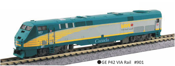 176-6042 (N)GE P42 VIA Rail #901[ホビーセンターカトー]【送料無料】《発売済・在庫品》
