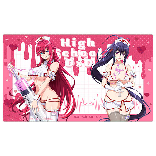 ハイスクールD×D HERO 描き下ろしラバーマット(リアス・グレモリー＆姫島朱乃/白ナース)[カーテン魂]《発売済・在庫品》画像
