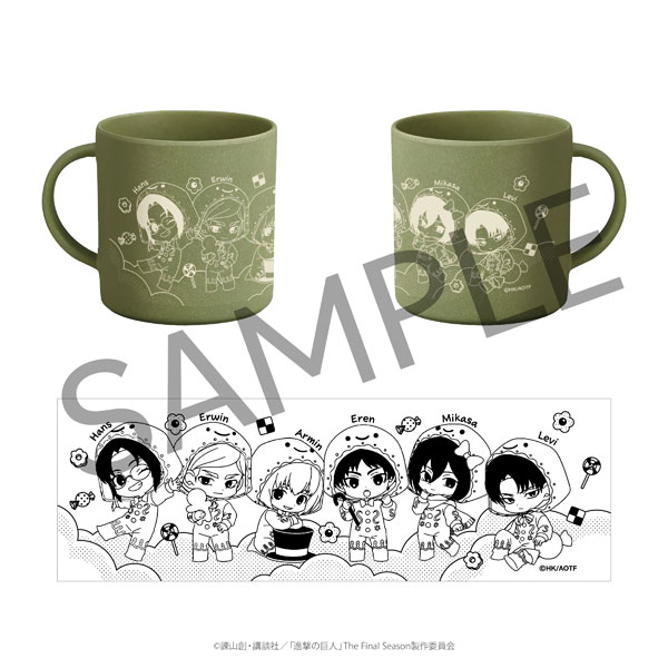 3 o’clock 進撃の巨人 バンブーファイバーマグカップ[TOKYOGETS]《発売済・在庫品》画像