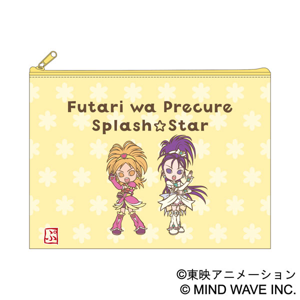 ふたりはプリキュア Splash☆Star フラットポーチ ふたりはプリキュア Splash☆Star 一期一会[ムービック]《発売済・在庫品》画像