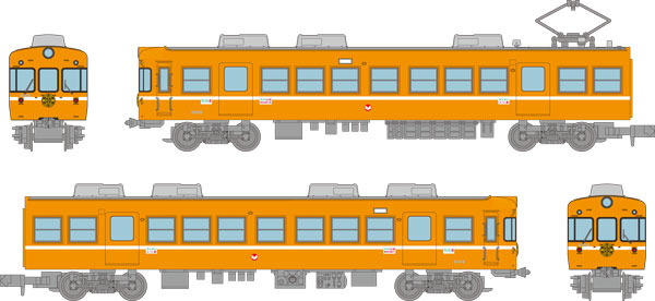 鉄道コレクション 一畑電車5000系5009編成(オレンジカラー) 2両セットB[トミーテック]《０８月予約》