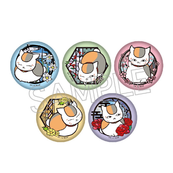 夏目友人帳 切り絵シリーズ vol.8 和紙風缶バッジ 10個入りBOX[ツインクル]《06月予約》画像