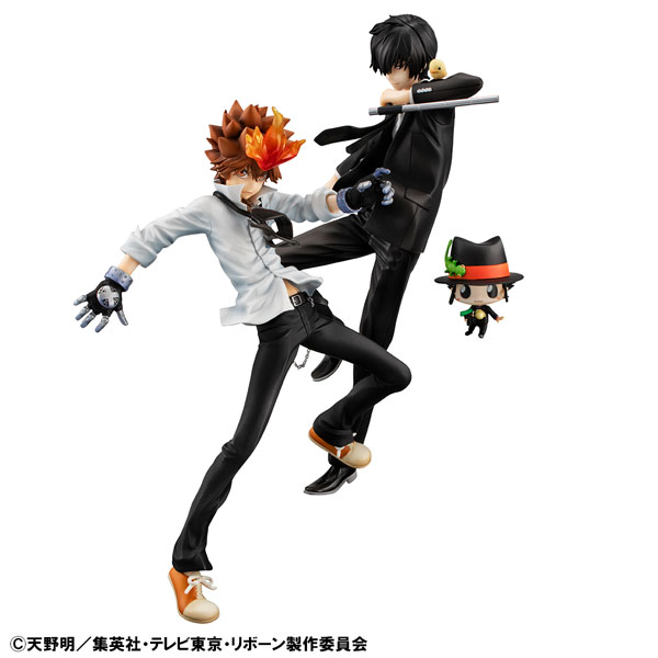 【限定販売】G.E.M.シリーズ 家庭教師ヒットマンREBORN！ 沢田綱吉＆雲雀恭弥＆リボーンセット 完成品フィギュア（再販）[メガハウス]《01月予約》画像