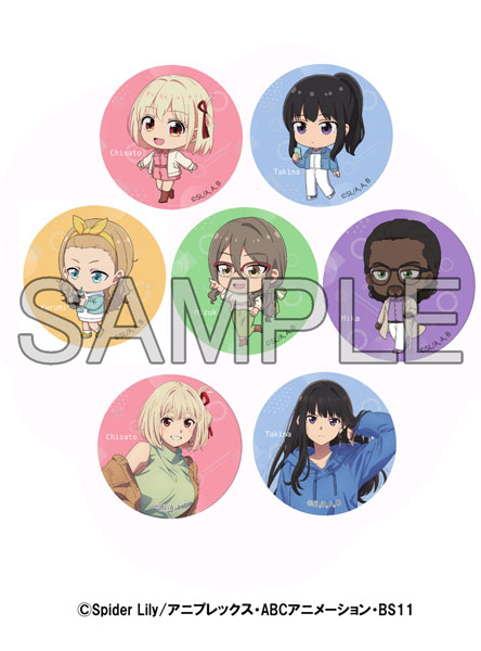 楽天市場】リコリス・リコイル 和紙缶バッジ 井ノ上たきな B