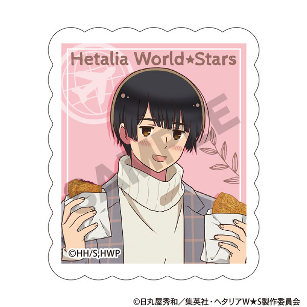 ヘタリア World★Stars アクリルマグネット 日本 食べ歩きグルメ[クラックス]《発売済・在庫品》画像