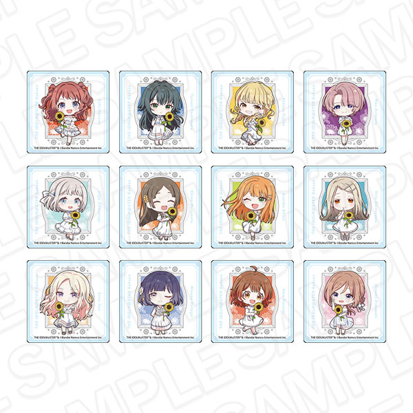 学園アイドルマスター アクリルブロック(ブラインド) sunflower ミニキャラ ver. 12個入りセット[コンテンツシード]《発売済・在庫品》｜あみあみ 店