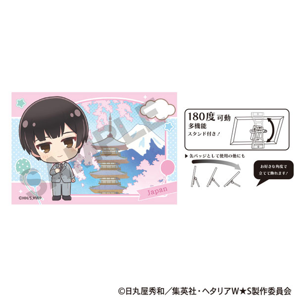 ヘタリア World★Stars アート缶バッジ 日本 ちまにわ[クラックス]《10月予約》画像