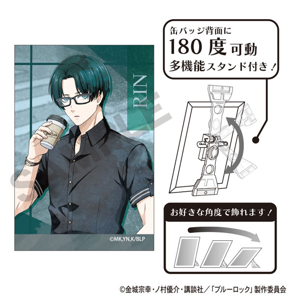 ブルーロック 凛 ノーブル 缶バッジ ブルーロック ブルロ 糸師凛 ノーブル ノーブルstyle 缶バッジ