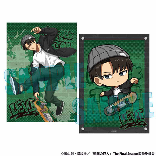 楽天市場】アクリルスタンド 進撃の巨人 リヴァイ スケーターver.[ベル