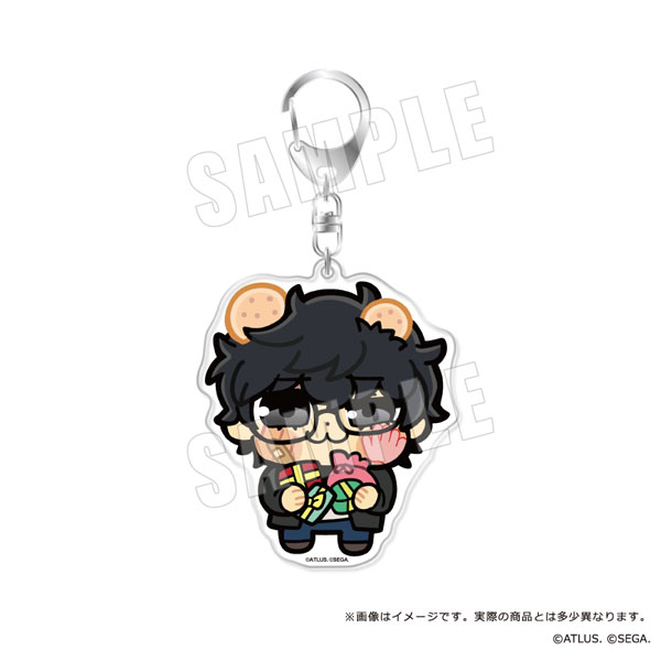 ペルソナ5 スクランブル キューボイドアクリルキーホルダー 主人公 ジョーカー ペルソナ5 スクランブル キューボイドアクリルキーホルダー 主人公