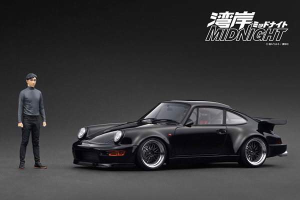1/18 Blackbird (964) Black 湾岸MIDNIGHT With Mr.Tatsuya Shima[イグニッションモデル]【送料無料】《発売済・在庫品》