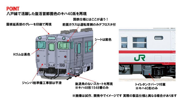 97979 特別企画品 JR キハ40系ディーゼルカー(復活首都圏色・八戸運輸区)セット[TOMIX]【送料無料】《１０月予約》｜あみあみ 店