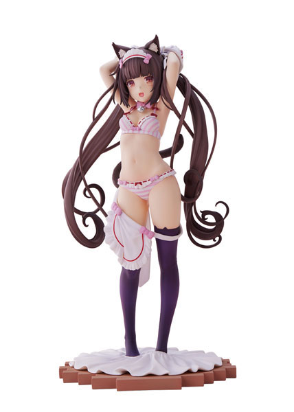 ネコぱら ショコラ～着替えのひと時～ 1/7 完成品フィギュア（再販）[プラム]【送料無料】《１０月予約》｜あみあみ 店