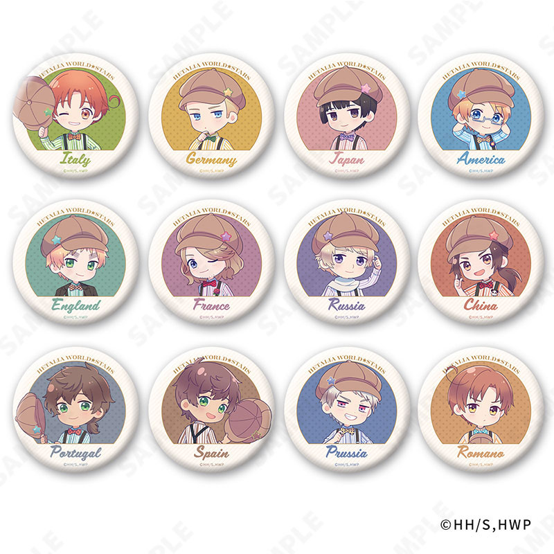 楽天市場】ヘタリア World☆Stars キャラバッジコレクション 8個入り