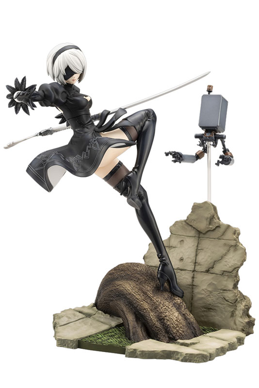 NieR:Automata Ver1.1a 9S & A2 フィギュア セット NieR:Automata Ver1.1a 9S 1/7スケールフィギュア 戦闘中の9Sを