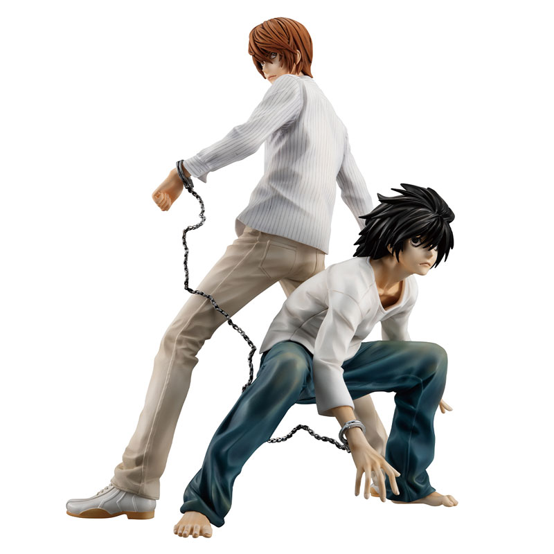 【限定販売】G.E.M.シリーズ DEATH NOTE(デスノート) 夜神月＆L 完成品フィギュア（再販）[メガハウス]《01月予約》画像