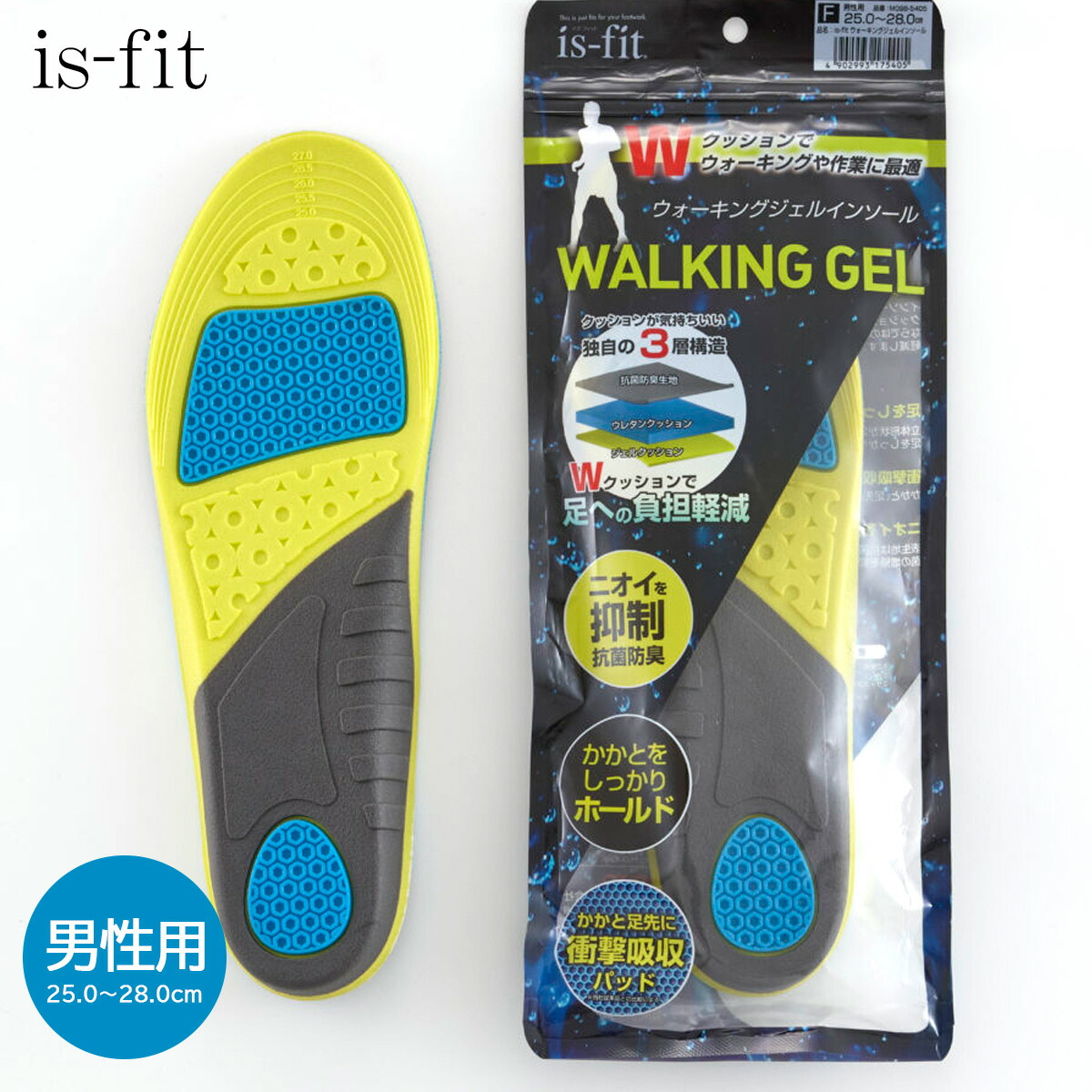 楽天市場】1日限定10%OFF◇【ゆうパケット対応可能】 中敷き メンズ is