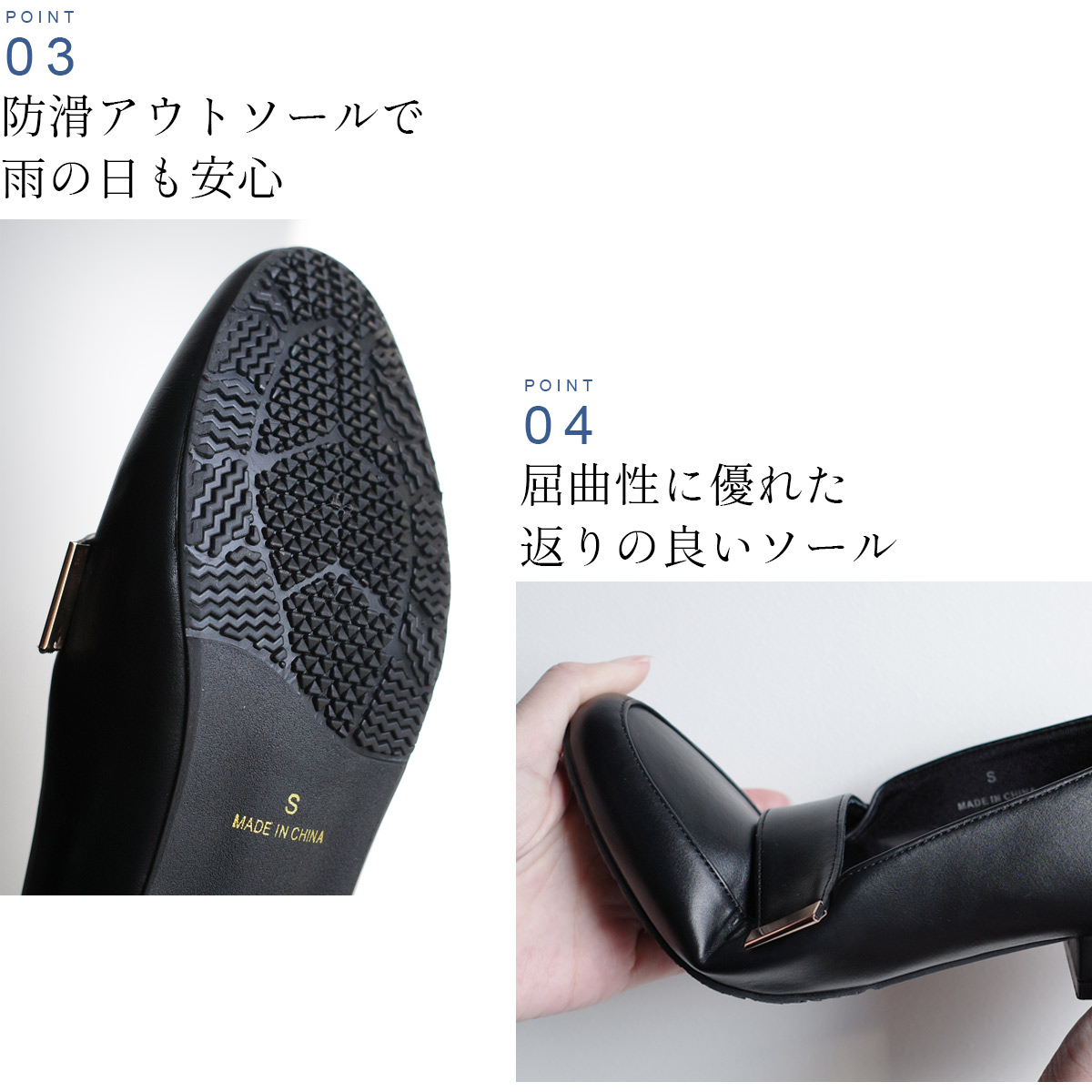 ★1日限定10%OFFクーポン★ローファー ローヒール 晴雨兼用 生活防水 レイン バックル プレーン 靴 痛くない 歩きやすい 軽量 滑らない レディース 柔らか 通勤 ブラック 黒 23.0 25.0 オフィス 梅雨 クッション レインシューズ 入学式 卒業式 Lelien plus ルリアンプラス
