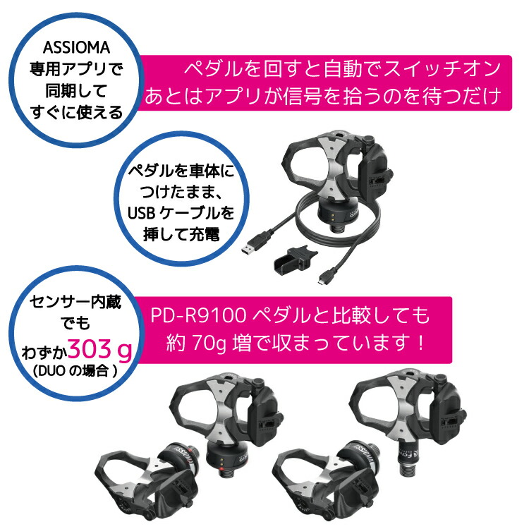 Favero ファベロ ASSIOMA DUO パワーメーター ペダル 両側計測 高精度
