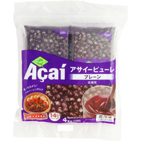 楽天市場】アサイー 冷凍 ピューレ 加糖 500g (100g×5袋 ) 濃厚