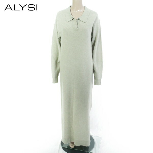 80%OFF  新品 アリジ ALYSI 衣装 S EOP1766 S  M大きさ ライトグリーン レディース 編み物衣装 ロング衣装 羊毛 長袖