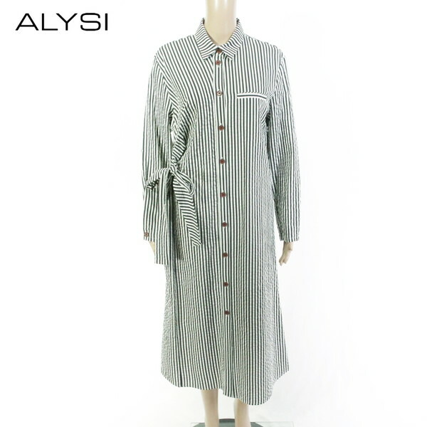 『百貨店SALE割り引き客体』80%OFF  新品 アリジ ALYSI 衣装 38 EOP1754 S大きさ 黒いこと 白いこと レディース プルオーバー衣装 ロング衣装 綿織物 長袖 イタリア製