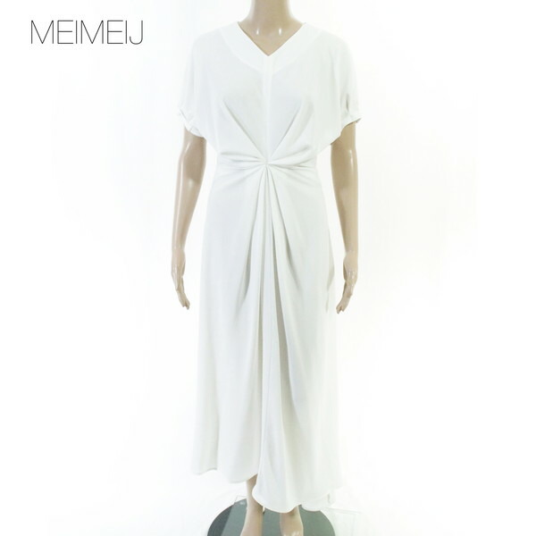 80%OFF 新品 メイメイジェイ MEIMEI J 衣装 40 EOP1853 S M大きさ 白いこと レディース 半袖ロング衣装 イタリア製
