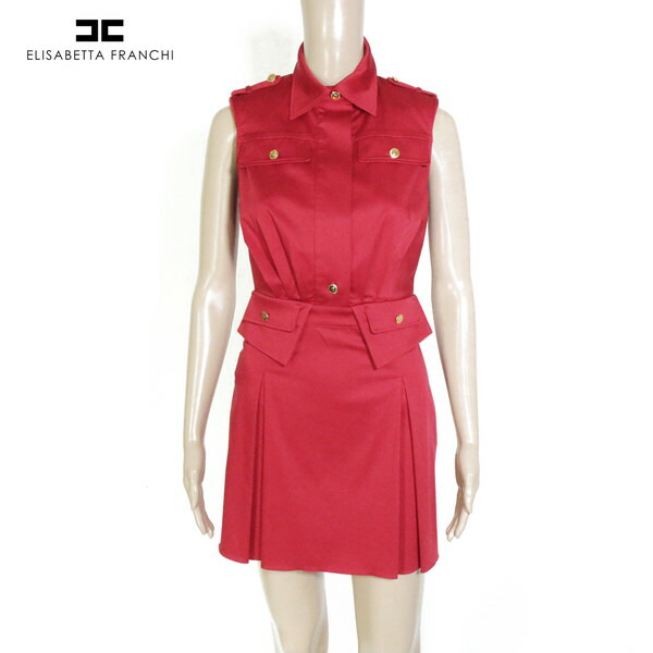 Elisabetta Franchi ノースリーブワンピース 38 楽天市場】85%OFF 新品 エリザベッタフランキ ELISABETTA FRANCHI