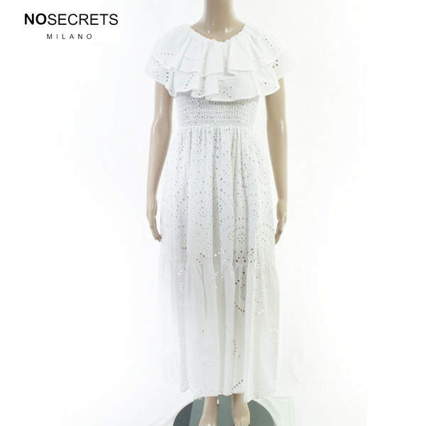80%OFF 新品 ノーシークレッツ NO SECRETS 衣装 42 EOP1945 M大きさ 白いこと レディース ロング衣装 スピード競技 綿織物